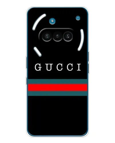 Чехол для Nothing Phone (3a) с картинкой «Gucci — красный пояс» Чехол для Nothing Phone (3a) с картинкой «Gucci — красный пояс»