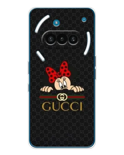 Чехол для Nothing Phone (3a) с картинкой «Минни Маус Gucci — черный» Чехол для Nothing Phone (3a) с картинкой «Минни Маус Gucci — черный»