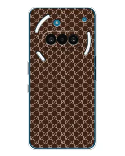 Чехол для Nothing Phone (3a) с картинкой «Gucci — шоколадная сетка»