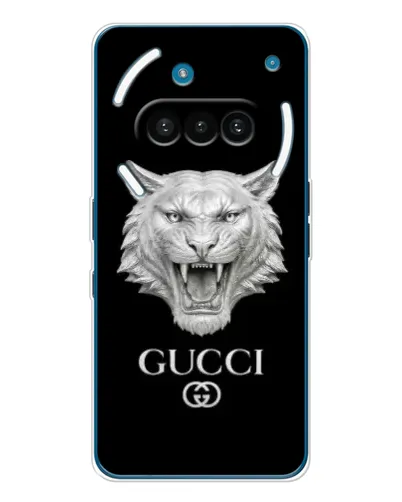 Чехол для Nothing Phone (3a) с картинкой «Gucci — серебряный лев» Чехол для Nothing Phone (3a) с картинкой «Gucci — серебряный лев»