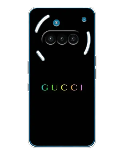 Чехол для Nothing Phone (3a) с картинкой «Gucci — неоновый минимализм» Чехол для Nothing Phone (3a) с картинкой «Gucci — неоновый минимализм»