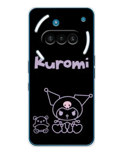 Чехол для Nothing Phone (3a) с картинкой «Kuromi — черный минимализм» Чехол для Nothing Phone (3a) с картинкой «Kuromi — черный минимализм»