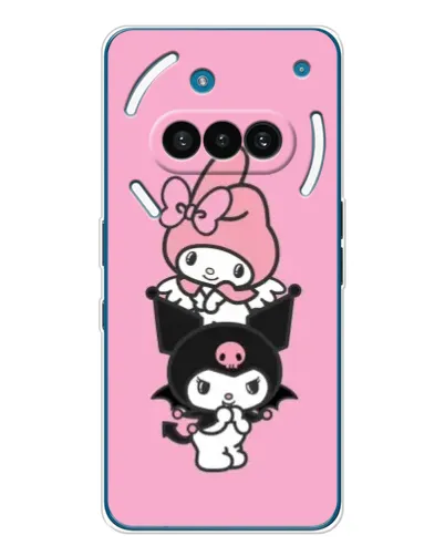 Чехол для Nothing Phone (3a) с картинкой «My Melody и Kuromi» Чехол для Nothing Phone (3a) с картинкой «My Melody и Kuromi»