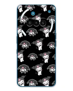 Чехол для Nothing Phone (3a) с картинкой «Черный паттерн Kuromi» Чехол для Nothing Phone (3a) с картинкой «Черный паттерн Kuromi»