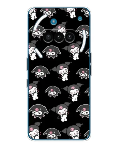 Чехол для Nothing Phone (3a) с картинкой «Черный паттерн Kuromi» Чехол для Nothing Phone (3a) с картинкой «Черный паттерн Kuromi»