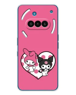 Чехол для Nothing Phone (3a) с картинкой «Kuromi и My Melody» Чехол для Nothing Phone (3a) с картинкой «Kuromi и My Melody»