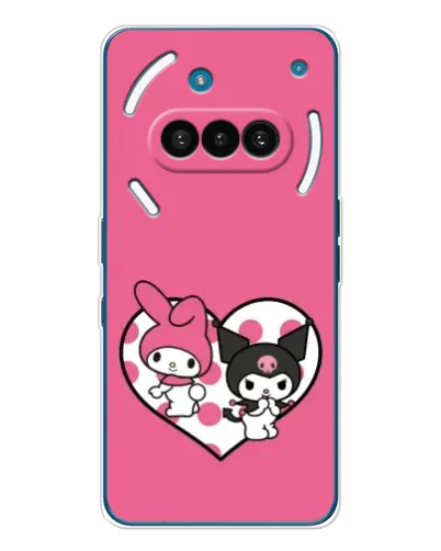 Чехол для Nothing Phone (3a) с картинкой «Kuromi и My Melody» Чехол для Nothing Phone (3a) с картинкой «Kuromi и My Melody»