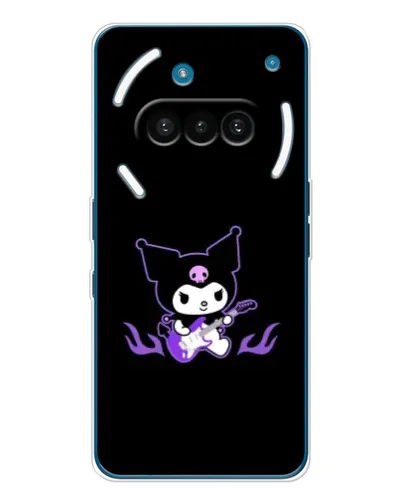 Чехол для Nothing Phone (3a) с картинкой «Электрическая Kuromi» Чехол для Nothing Phone (3a) с картинкой «Электрическая Kuromi»