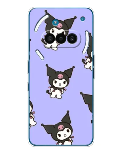 Чехол для Nothing Phone (3a) с картинкой «Паттерн с Kuromi» Чехол для Nothing Phone (3a) с картинкой «Паттерн с Kuromi»