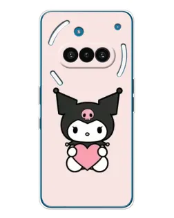 Чехол для Nothing Phone (3a) с картинкой «Kuromi и сердце» Чехол для Nothing Phone (3a) с картинкой «Kuromi и сердце»