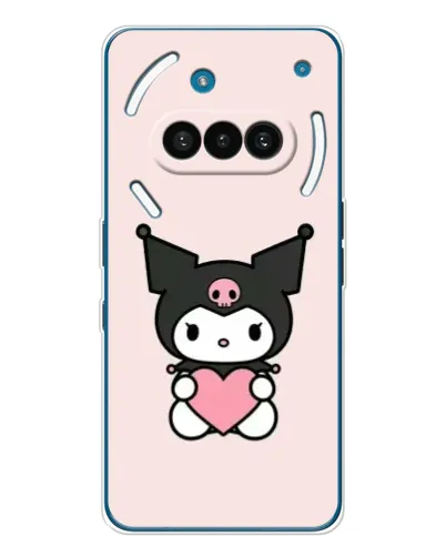 Чехол для Nothing Phone (3a) с картинкой «Kuromi и сердце» Чехол для Nothing Phone (3a) с картинкой «Kuromi и сердце»