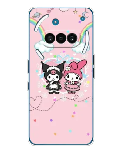 Чехол для Nothing Phone (3a) с картинкой «My Melody и Kuromi» Чехол для Nothing Phone (3a) с картинкой «My Melody и Kuromi»