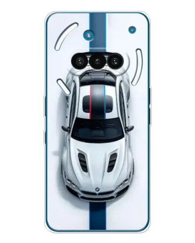 Чехол для Nothing Phone (3a) с картинкой «Вид сверху — BMW M» Чехол для Nothing Phone (3a) с картинкой «Вид сверху — BMW M»