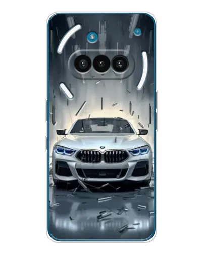 Чехол для Nothing Phone (3a) с картинкой «BMW в свете фар» Чехол для Nothing Phone (3a) с картинкой «BMW в свете фар»