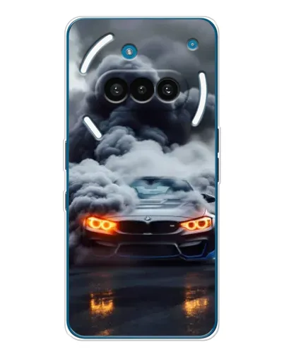 Чехол для Nothing Phone (3a) с картинкой «BMW в дыму» Чехол для Nothing Phone (3a) с картинкой «BMW в дыму»