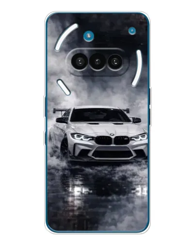 Чехол для Nothing Phone (3a) с картинкой «BMW сквозь туман» Чехол для Nothing Phone (3a) с картинкой «BMW сквозь туман»