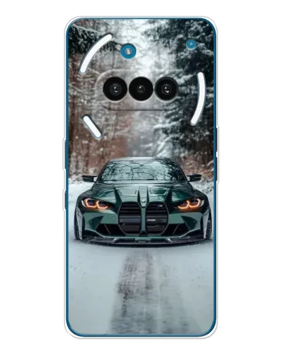 Чехол для Nothing Phone (3a) с картинкой «BMW в зимнем лесу» Чехол для Nothing Phone (3a) с картинкой «BMW в зимнем лесу»