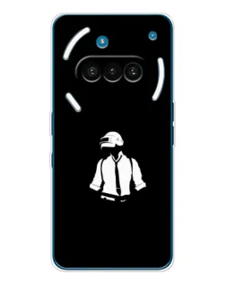 Чехол для Nothing Phone (3a) с картинкой «PUBG — белый шлем»