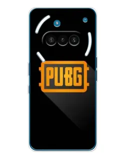Чехол для Nothing Phone (3a) с картинкой «PUBG — рамка лого»