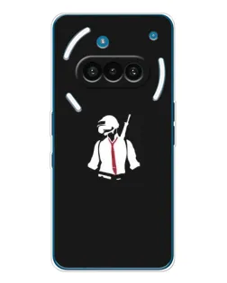 Чехол для Nothing Phone (3a) с картинкой «PUBG — силуэт воина»