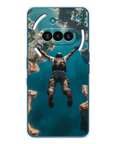 Чехол для Nothing Phone (3a) с картинкой «PUBG — свободное падение» Чехол для Nothing Phone (3a) с картинкой «PUBG — свободное падение»