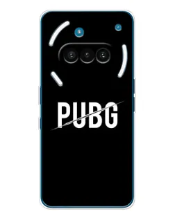 Чехол для Nothing Phone (3a) с картинкой «PUBG — белый логотип»