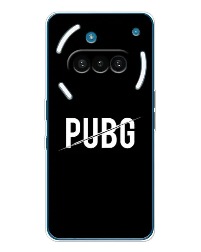 Чехол для Nothing Phone (3a) с картинкой «PUBG — белый логотип» Чехол для Nothing Phone (3a) с картинкой «PUBG — белый логотип»