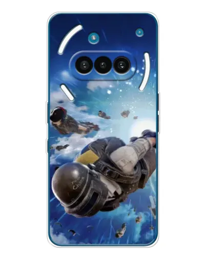 Чехол для Nothing Phone (3a) с картинкой «Десант PUBG — прыжок» Чехол для Nothing Phone (3a) с картинкой «Десант PUBG — прыжок»
