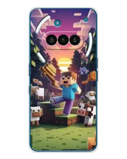 Чехол для Nothing Phone (3a) с картинкой «Стив на ферме» Чехол для Nothing Phone (3a) с картинкой «Стив на ферме»