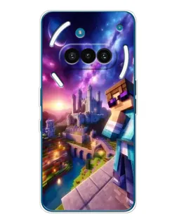 Чехол для Nothing Phone (3a) с картинкой «Стив и космос» Чехол для Nothing Phone (3a) с картинкой «Стив и космос»