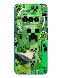 Чехол для Nothing Phone (3a) с картинкой «Криперы Minecraft» Чехол для Nothing Phone (3a) с картинкой «Криперы Minecraft»