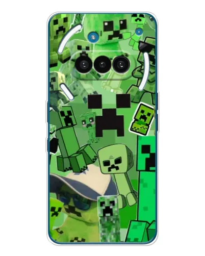 Чехол для Nothing Phone (3a) с картинкой «Криперы Minecraft» Чехол для Nothing Phone (3a) с картинкой «Криперы Minecraft»
