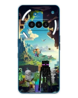Чехол для Nothing Phone (3a) с картинкой «Эндермен в лесу»