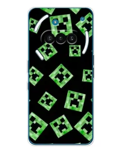 Чехол для Nothing Phone (3a) с картинкой «Паттерн с криперами»