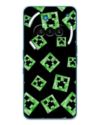 Чехол для Nothing Phone (3a) с картинкой «Паттерн с криперами» Чехол для Nothing Phone (3a) с картинкой «Паттерн с криперами»