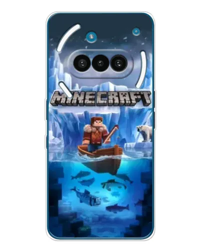 Чехол для Nothing Phone (3a) с картинкой «Minecraft ледяной мир» Чехол для Nothing Phone (3a) с картинкой «Minecraft ледяной мир»