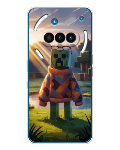 Чехол для Nothing Phone (3a) с картинкой «Крипер в свитере» Чехол для Nothing Phone (3a) с картинкой «Крипер в свитере»