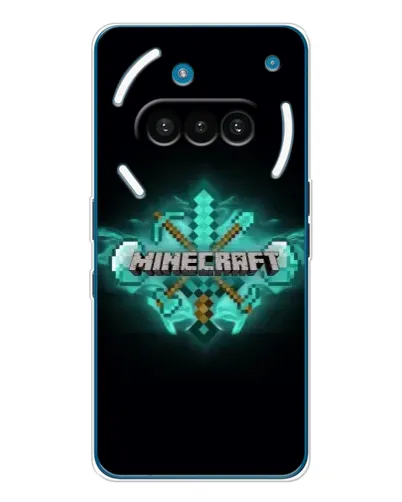 Чехол для Nothing Phone (3a) с картинкой «Minecraft Diamond лого» Чехол для Nothing Phone (3a) с картинкой «Minecraft Diamond лого»