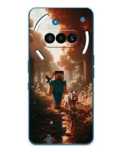 Чехол для Nothing Phone (3a) с картинкой «Стив в лесу» Чехол для Nothing Phone (3a) с картинкой «Стив в лесу»