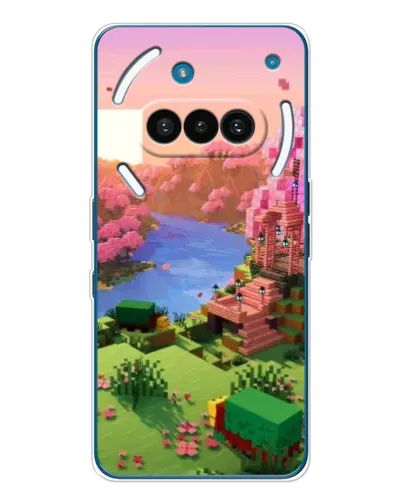 Чехол для Nothing Phone (3a) с картинкой «Розовое дерево Minecraft» Чехол для Nothing Phone (3a) с картинкой «Розовое дерево Minecraft»