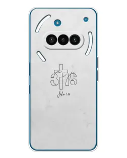 Чохол для Nothing Phone (3a) з картинкою «Івана 3:16 Хрест» Чохол для Nothing Phone (3a) з картинкою «Івана 3:16 Хрест»