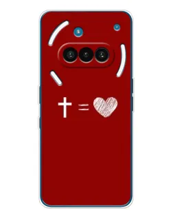 Чехол для Nothing Phone (3a) с картинкой «Уравнение любви»