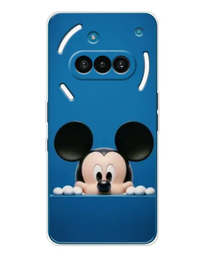 Чехол для Nothing Phone (3a) с картинкой «Микки выглядывает» Чехол для Nothing Phone (3a) с картинкой «Микки выглядывает»