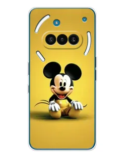 Чехол для Nothing Phone (3a) с картинкой «Микки на желтом»