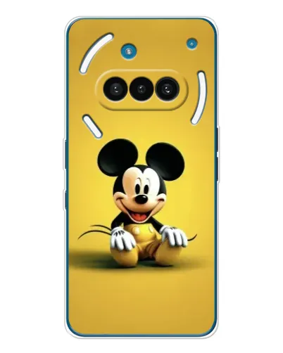 Чехол для Nothing Phone (3a) с картинкой «Микки на желтом» Чехол для Nothing Phone (3a) с картинкой «Микки на желтом»