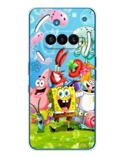 Чехол для Nothing Phone (3a) с картинкой «Губка Боб и друзья»