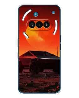 Чехол для Nothing Phone (3a) с картинкой «Cybertruck на Марсе»