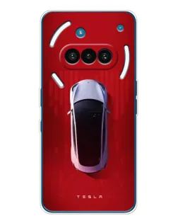 Чехол для Nothing Phone (3a) с картинкой «Tesla Top View»