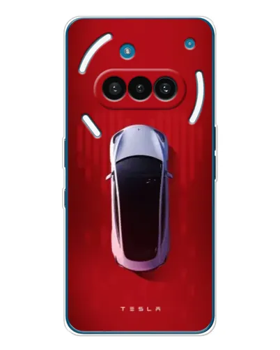 Чехол для Nothing Phone (3a) с картинкой «Tesla Top View»