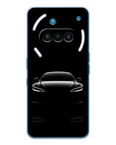 Чехол для Nothing Phone (3a) с картинкой «Силуэт Tesla Night»